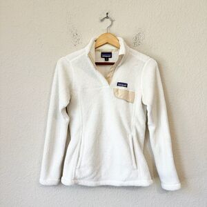 PATAGONIA W's Re-Tool Snap-T Pullover Fleece Sweater Polartec in White